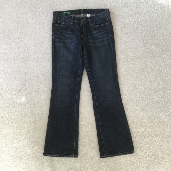J Crew bootcut stretch blue jeans size 28S - Picture 2 of 8
